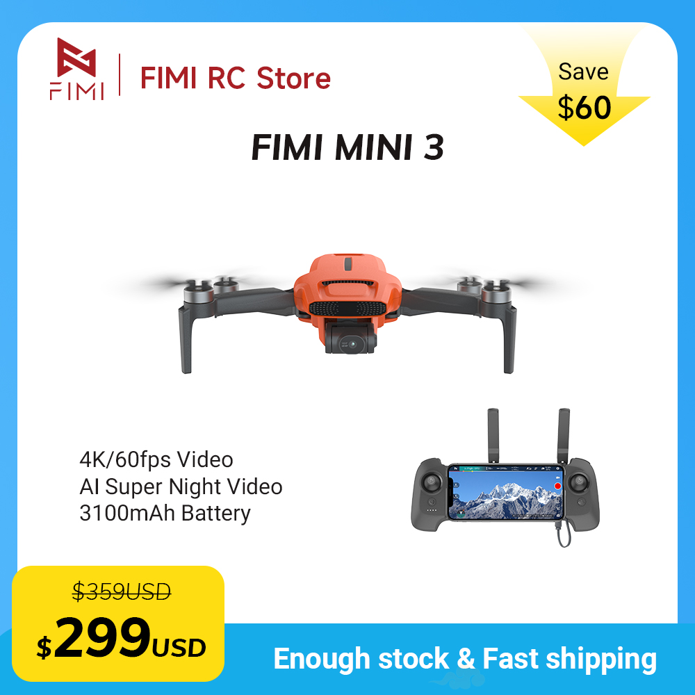 Drone Gimbal Brushless - Dron con Cámara FIMI MINI 3,