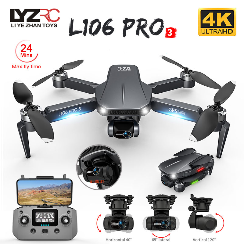 L106 Pro 3 Drone 5G WIFI FPV p - Drone Gimbal Brushless reseña y precio